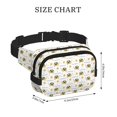 thumbnail image 4 of Picia Sea Turtle Basking in the Sun Print Square Double-Layer Waist Bag Mini Adjustable Waist Belt Bag Exercise Running Travel Hiking, 4 of 9