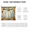 thumbnail image 5 of YINGXI Fall Pillow Covers Pumpkin Leaf Branch and Stripes Fall Decor Pillowcase Linen Autumn Thanksgiving Decorative Outdoor Throw Pillow Covers Farmhouse Cushion Case for Couch Home 24x24in, 5 of 5