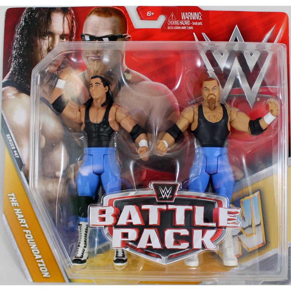 WWE The Hart Foundation (Bret Hart & Jim Neidhart) Battle Packs 47
