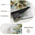 thumbnail image 6 of Vintage Oil Light Area Rugs 2.7'x5', Washable Small Throw Rugs for Kitchen Bedroom, Spring Flowers Leaves Candles Country Indoor Outdoor Rug Non-Slip Low Pile Carpet Runner Reversible Floor Mats, 6 of 8