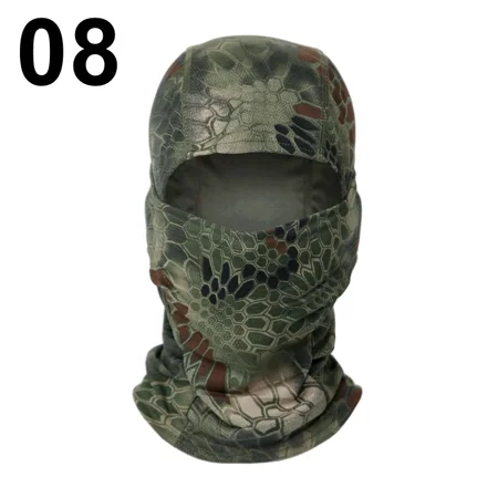 Camouflage Balaclava Full Face Mask Ski Bike Cycling Hunting Head Cover Scarf Cap Balaclava Men 08 Python Jungle