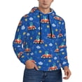 thumbnail image 2 of Salouo Dinosaur Driving Pattern Men's Fall Hoodie Sweatshirt,Sport Hoodie with Pockets for Men Pullover Casual Hooded Sweatshirt-3X-Large, 2 of 7