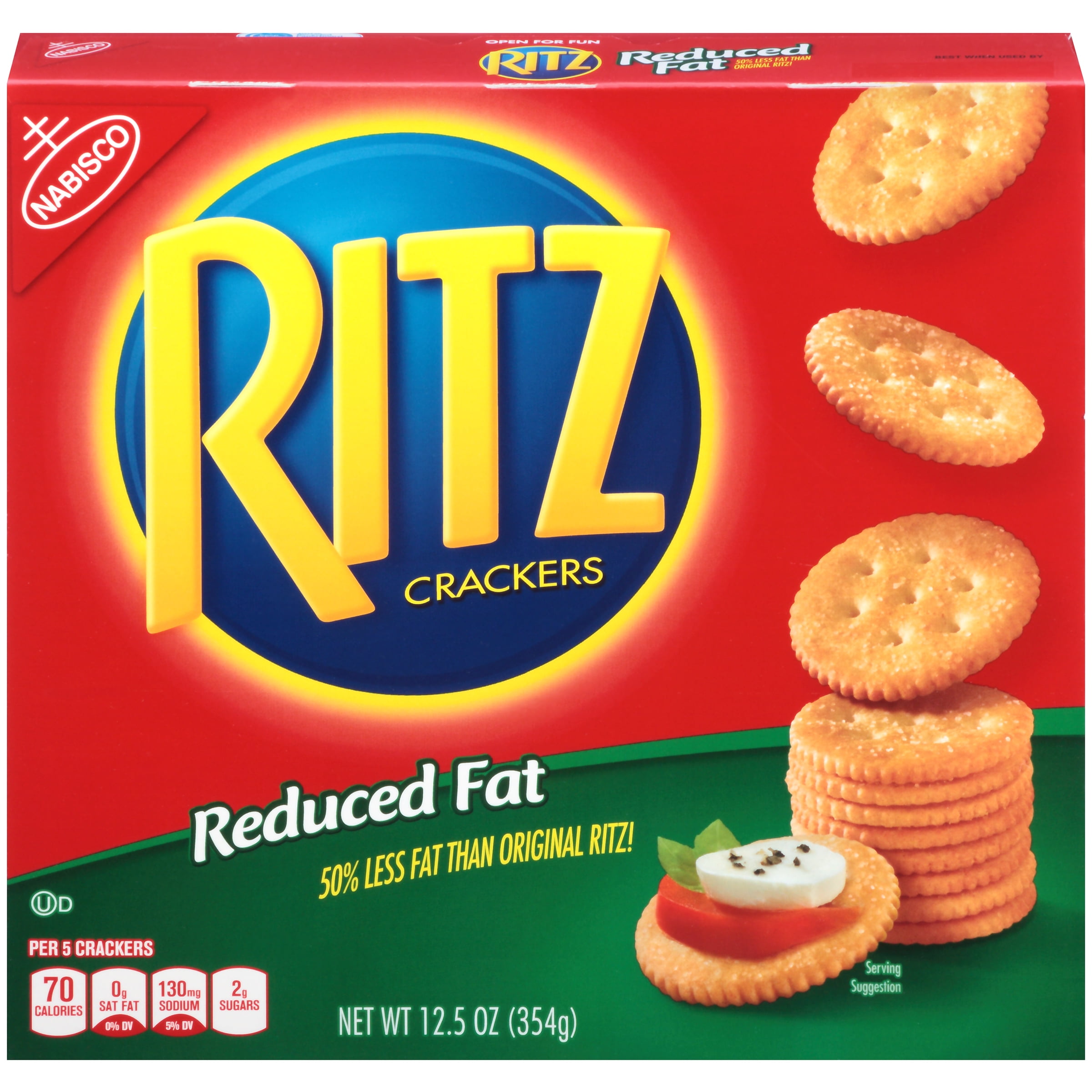 nabisco ritz reduced fat classic crackers 12 5 oz walmart com