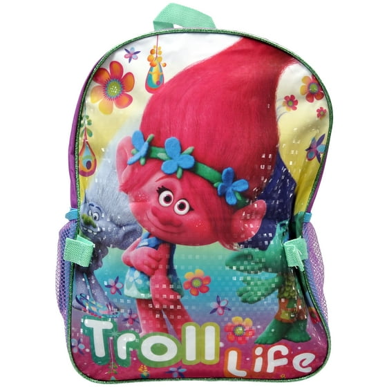 trolls backpack and lunchbox