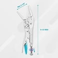 thumbnail image 6 of 6-1/2Inch Long Nose Locking Pliers, Premium Cr-V Construction, Long Nose Pliers with Wire Cutter for Easy Access to Hard to Reach Areas, 6 of 7