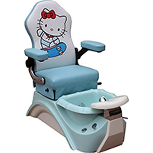 Kids Pedicure Chair BLUE KITTY Childs Pedicure Spa Nail Salon Furniture