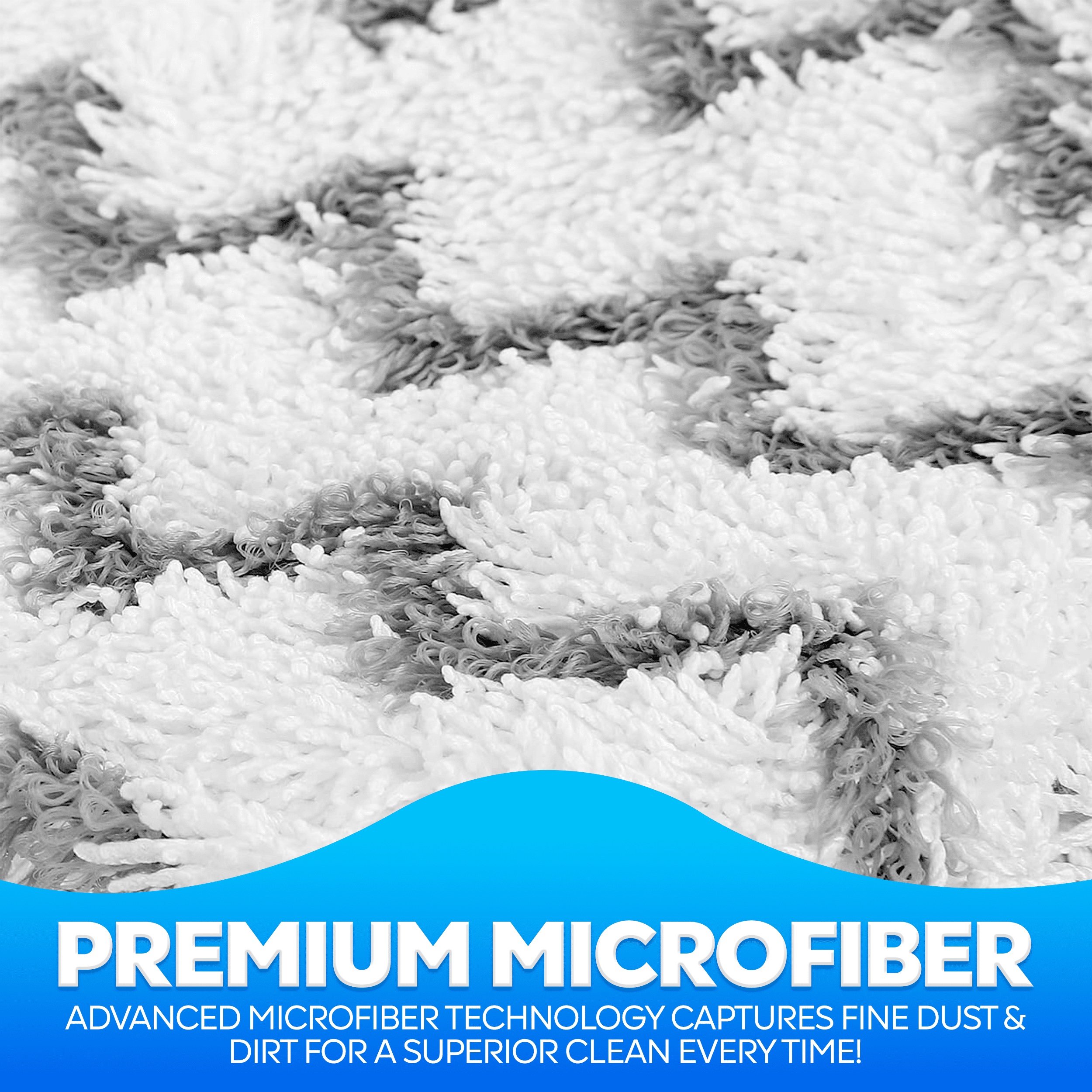 Steam Mop Pads for Shark S3501, S3601, SE460, S3801, S3901, Replacement Steam Pocket Map Pads Microfiber Scrub Mop Pads for All Hard Floors, 6 Pack