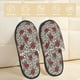 thumbnail image 2 of Fotbe Leopard Print Rose Pantuflas Peludas para Mujer con Estampado, Zapatillas de Peluche, Zapatos de Invierno para Casa, Uso Interior y Exterior-Medium, 2 of 8