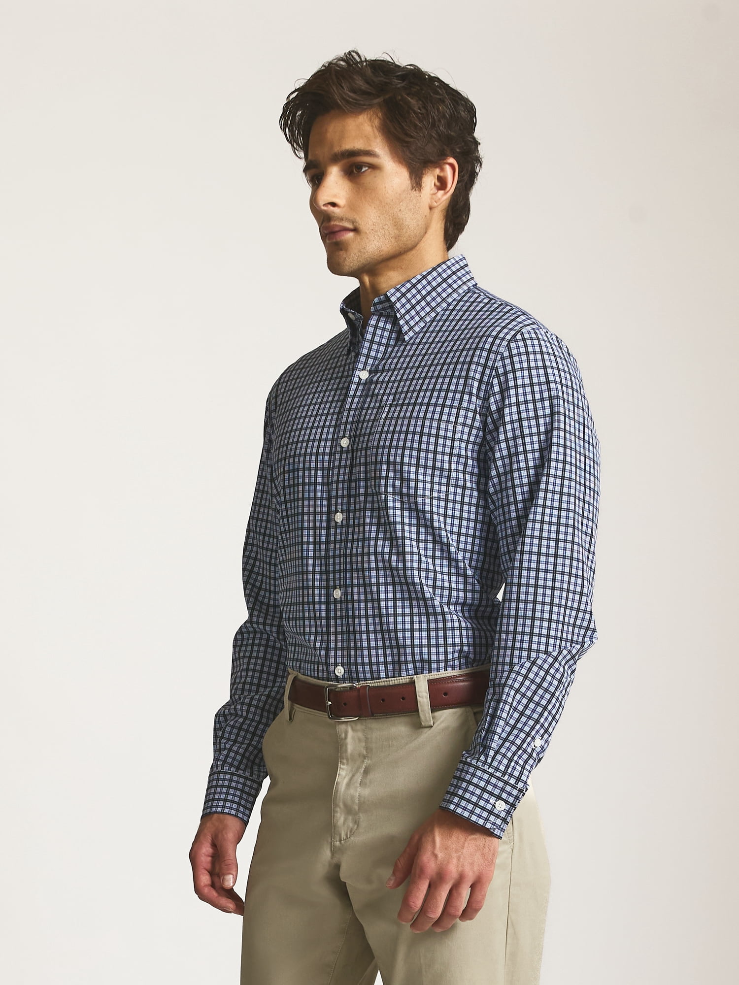 Chaps Men’s and Big Men’s Everyday Performance Long Sleeve Shirt, Sizes S–2XL
