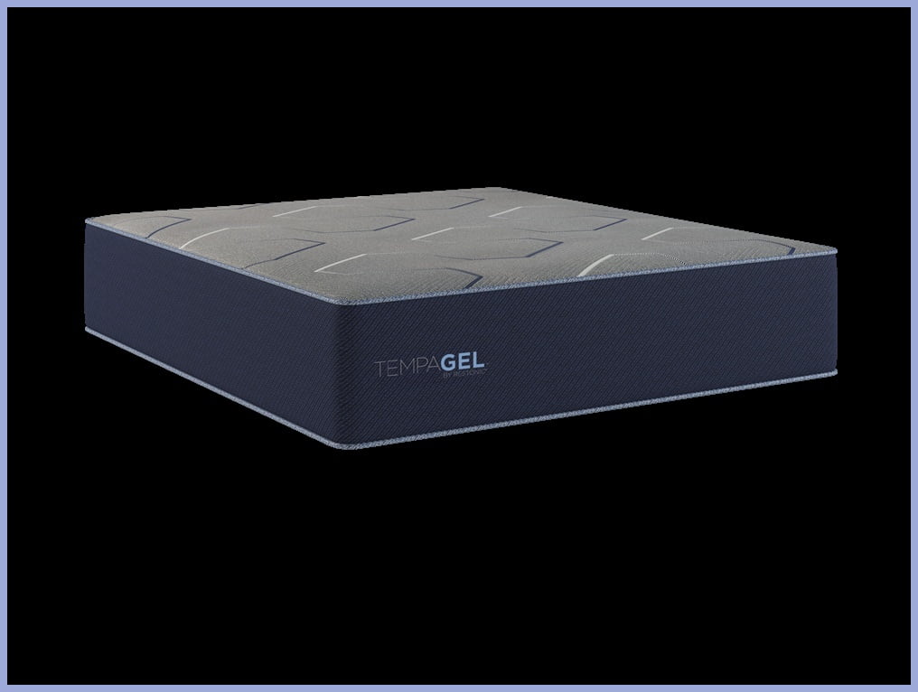 King Size Restonic TempaGel ChillRest Lux Firm Mattress - Dual Cooling Gel Memory Foam & Individually Wrapped Coils