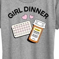 thumbnail image 3 of Instant Message - Girl Dinner Bc And Anxiety Meds - Women's Short Sleeve Graphic T-Shirt, 3 of 6