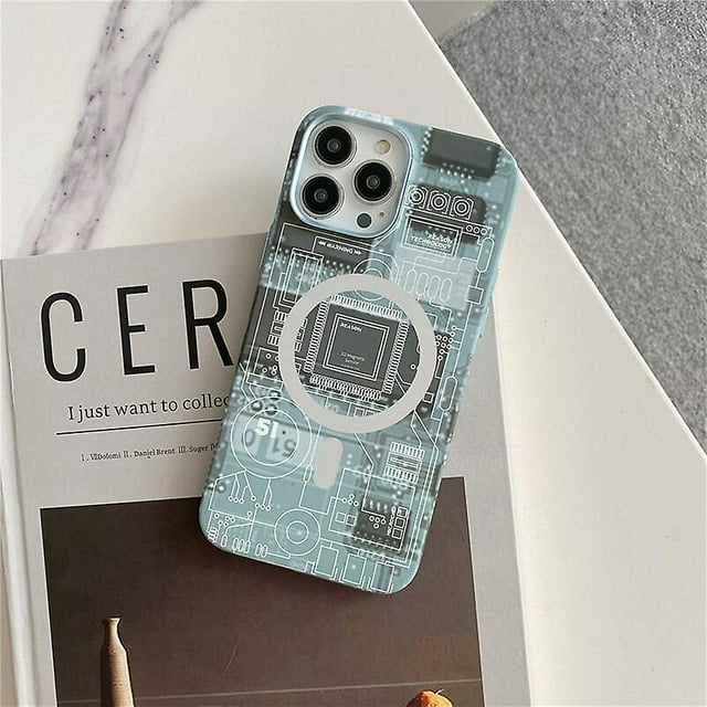 3d Luminous Magnetic Magsafe Silicone Phone Case Compatible With Iphone 14 Pro Max/14 Pro Glow In The Dark