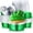 Dark Green, variant on 20 Sets Aluminum Foil Cake Pan Heart Shaped Cupcake Cup with Lids 100 ml/ 3.4 Ounces Disposable Mini Cupcake Cup Flan Baking Cups for Valentine Mother's Day Wedding Xmas Birthday(Pink)