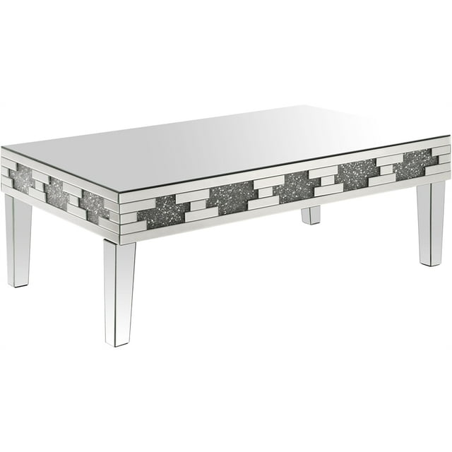 ACME Table Basse Noralie en Pierres Miroirs et Faux