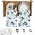 thumbnail image 5 of Blue Conch Coastal Kitchen Towels Set of 3, Nautical Summer Starfish Coral Shell Absorbent Dish Towels for Kitchen, Microfiber Hand Towel, Quick Drying Tea Towel for Cleaning Decorative Dishcloths, 5 of 7