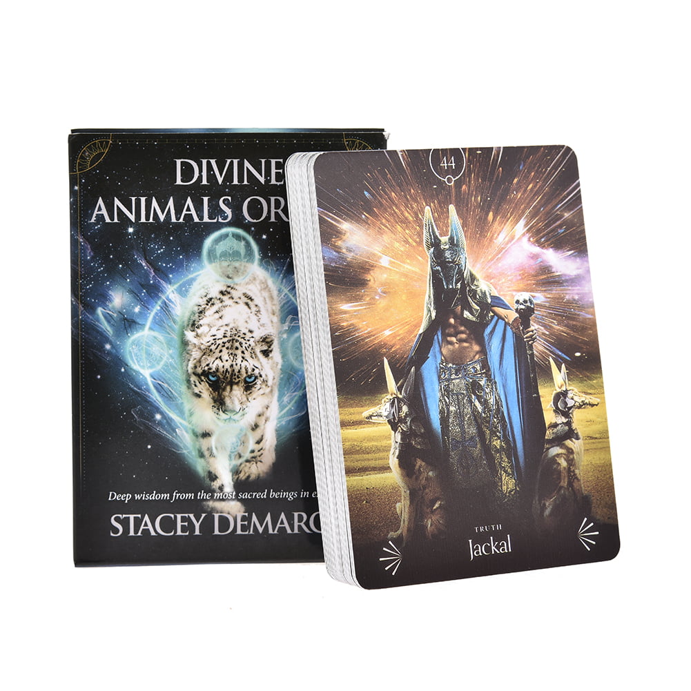 Divine Animals Oracle 44 Cards Deck Deep Wisdom Tarot Family Party Board Game 