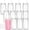 12 Pack-Clear, variant on 8 Pack Snow Globe Tumbler, 16 Oz Double Wall Plastic Can With Lid and Straw, Mason Jar Mug for DIY Glitter Gift (Mixed Colors)