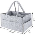 thumbnail image 2 of Foldable Baby Diaper Caddy Organiser, Portable Nursery Storage Basket Bin With Changeable Compartments(1pcs, Gray), 2 of 5
