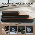 thumbnail image 6 of OZVMZQ King Size Inflatable Air Bed Mattress, 8'' Elevated Pad, with Built in Pump, Wood Grain, Hypo-Allergenic, Portable, Outdoor Camping Mat, 6 of 8