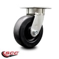 thumbnail image 2 of 6 Inch Kingpinless Polyolefin Wheel Swivel Top Plate Caster Service Caster Brand, 2 of 2