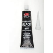 J-B Weld RTV Silicone Adhesive Sealant Gel - Weather-Resistant, Black - 3 oz