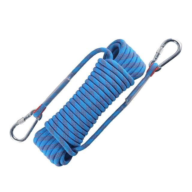 Cuerda para hacer rápel, cuerda de seguridad cuerda salvavidas de escalada azul multiusos construida para profesionales
