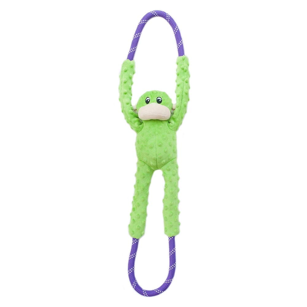 green monkey dog toy