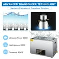 thumbnail image 3 of 30L/ 7.9 Gal Professional Ultrasonic Cleaner with Digital Timer&Heater(600W Heater,500W Ultrasonic),Ultrasonic Carburetor Cleaner for Wrench Tools Mental Instrument Apparatus, 3 of 7