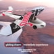 thumbnail image 5 of RC Airplane 2.4GHz RC Plane Gliding Aircraft EPP Flight Toys para adultos niños niños Abanopi Rojo/2 baterías, 5 of 7