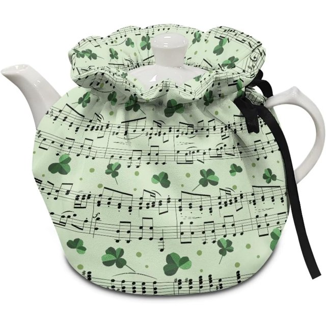 St Patrick's Clover Tea Cosy Tea Pot Cover Insulated Kettle Cover Keep Coffee Warmer Decorative Accessories for Home Kitchen Dining Table Coffee Table Sweet Holiday Modern