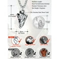 thumbnail image 7 of FaithHeart Sport Shoes Necklace for Men Sturdy Stainless Steel Hip Hop 3D Sport Pendant Necklace Jewelry Gift for Father Son Boyfriend Grandson Birthday, 7 of 7