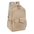 thumbnail image 1 of Mochila con porta laptop y solapa magnética-Ayme beige 35 x 46 x 15, 1 of 6