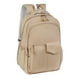 thumbnail image 2 of Paquete 60 piezas Mochila corporativa con porta laptop y solapa magnética beige 35 x 46 x 15, 2 of 8
