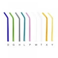 thumbnail image 5 of Glass Straw Drinking 180mm*8mm Reusable Elbow Straws Glass Eco Friendly Heat Resistant Glass Straws for Smoothies Cocktails, 5 of 6