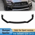 thumbnail image 2 of Pare-Chocs avant pour Infiniti Q50 Version Sport 2014-2021 Diffuseur Pare-Chocs Inférieur Protecteur de Lèvres Modification, 2 of 6