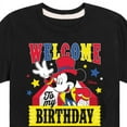thumbnail image 3 of Disney - Mickey - Welcome To My Birthday Party - Toddler & Youth Short Sleeve Graphic T-Shirt, 3 of 5