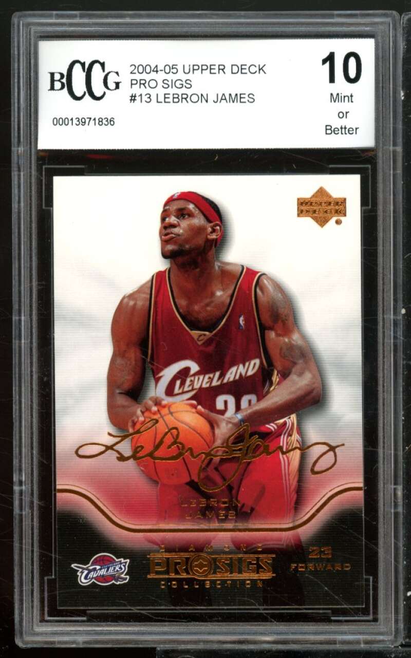 Lebron James Rookie Card 2003-04 Upper Deck MVP #201 BGS 9.5 (9.5