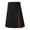 Red, variant on Mens Fashion Casual Scottish Style Plaid Contrast Pocket Pleated Skirt