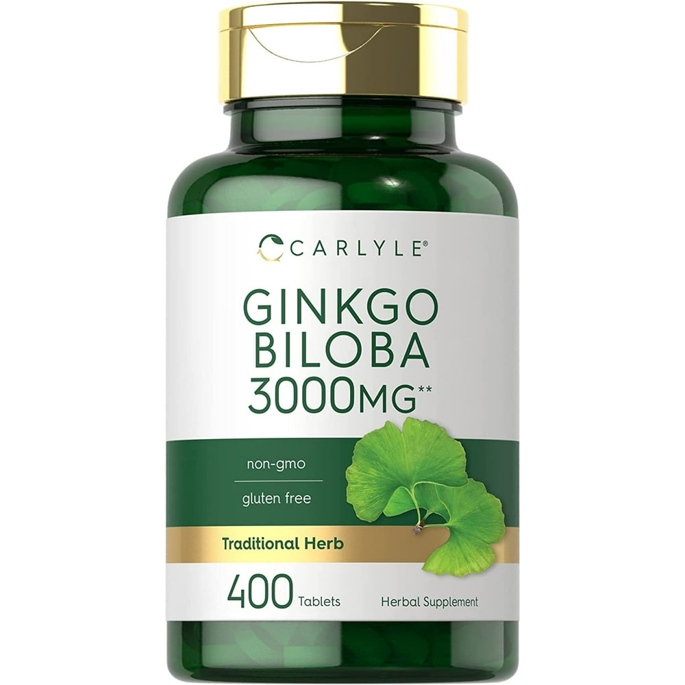 Ginkgo Biloba 3000mg 400 Tablets Vegetarian Supplement NonGMO