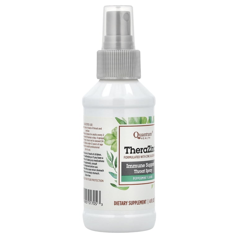Quantum Health Therazinc Spray - Peppermint 7.4 mg 4 fl oz Spray