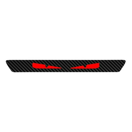 Fyuu Universal 3D Carbon Fiber Look Sticker Emblem Demon Eye Brake Tail Light Decal