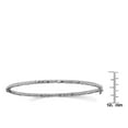 thumbnail image 4 of 14k White Gold Textured D.C Hinged Bangle, 4 of 4