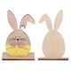 thumbnail image 2 of Decoración artesanal de madera, adorno de conejo de madera, lindo escritorio de Pascua, decoración de conejito, adorno de escritorio para el hogar, rendimiento probado, 2 of 8