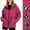 Hot Pink, variant on Fancifize Waterproof Hooded Windbreaker for Women Long Sleeve Full Zip Outdoor Hiking Camping Rain Jacket with Pockets