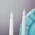 thumbnail image 3 of BalsaCircle 3 White 11" LED Taper Flameless Candles Lights, 3 of 8