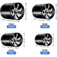 thumbnail image 5 of SHSLING 4/6/8/10 Inch Pipe Exhaust Fan,Low Noise Inline Duct Booster Exhaust Fan, Multifunctional Powerful Mute Extractor Ventilator, 5 of 5