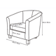 thumbnail image 4 of Funda para silla de Club, funda protectora para sofá, sillón lavable, extraíble y elástico, Protector de muebles para sala de estar, 4 of 6