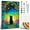 green, variant on QUITEDEW Cat Paint by Numbers Kits for Adults,Starry Night Oil Painting on Canvas with Frame,Gift and Decor 8x12 Inch