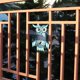 thumbnail image 5 of Escultura de cristal del pájaro de la decoración colgante al aire libre del arte de la pared del búho del metal para el patio, el porche o la entrada, 5 of 5