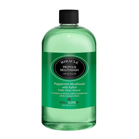 Holocuren Miracle Propolis Natural Mouthwash with Tea Tree Oil 16oz 1pk